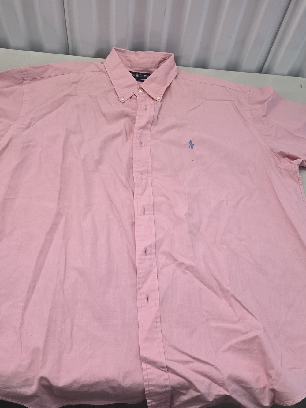 Ralph Lauren Blake Short Sleeve Button Down Shirt Men's Size XL